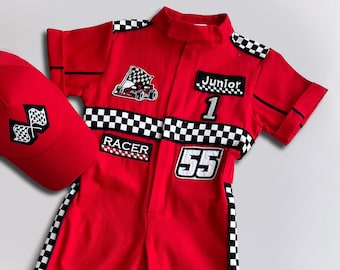 Fast One-verjaardagspak - raceauto verjaardag peuterkostuum - racejumpsuit voor kinderen - cadeau babyjongen - halloweenkostuum