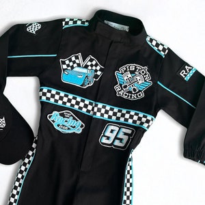 Fast One Birthday Suit - Race Car Birthday Toddler Costume - Kids Racing Jumpsuit - Baby Boy Gift - Halloween Costume