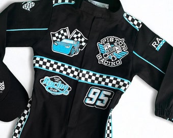 Fast One Birthday Suit - Race Car Birthday Toddler Costume - Kids Racing Jumpsuit - Baby Boy Gift - Halloween Costume