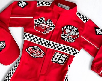 Fast One Birthday Suit - Race Car Birthday Toddler Costume - Kids Racing Jumpsuit - Baby Boy Gift - Halloween Costume