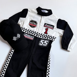 Fast One Birthday Suit - Race Car Birthday Toddler Costume - Kids Racing Jumpsuit - Baby Boy Gift - Halloween Costume