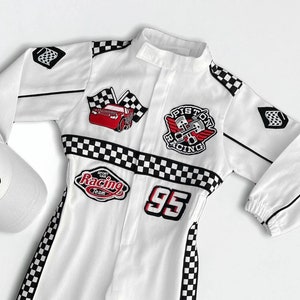 Fast One Birthday Suit - Race Car Birthday Toddler Costume - Kids Racing Jumpsuit - Baby Boy Gift - Halloween Costume