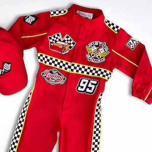 Fast One Birthday Suit - Race Car Birthday Toddler Costume - Kids Racing Jumpsuit - Baby Boy Gift - Halloween Costume