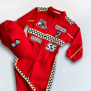 Fast One Birthday Suit - Race Car Birthday Toddler Costume - Kids Racing Jumpsuit - Baby Boy Gift - Halloween Costume