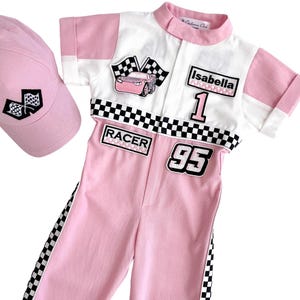 Fast One Birthday Suit - Race Car Birthday Toddler Costume - Kids Racing Jumpsuit - Baby Girl Gift - Halloween Costume