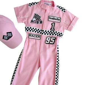 Fast One Birthday Suit - Race Car Birthday Toddler Costume - Kids Racing Jumpsuit - Baby Girl Gift - Halloween Costume