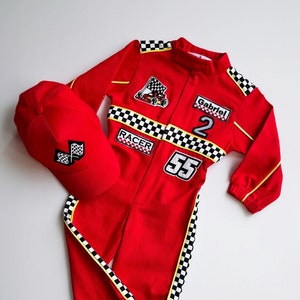 toddler race car costume for fast one birthday theme | personalized kid racing jumpsuit | two fast birthday | Ferrari baby | Lightning McQueen