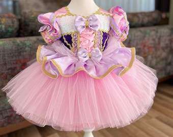 Rapunzel Dress for Toddlers | Purple First Birthday Tulle Costume | Purple Princess Tutu | Playtime Dress Up