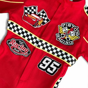 Fast One Birthday Suit - Race Car Birthday Toddler Costume - Kids Racing Jumpsuit - Baby Boy Gift - Halloween Costume image 7