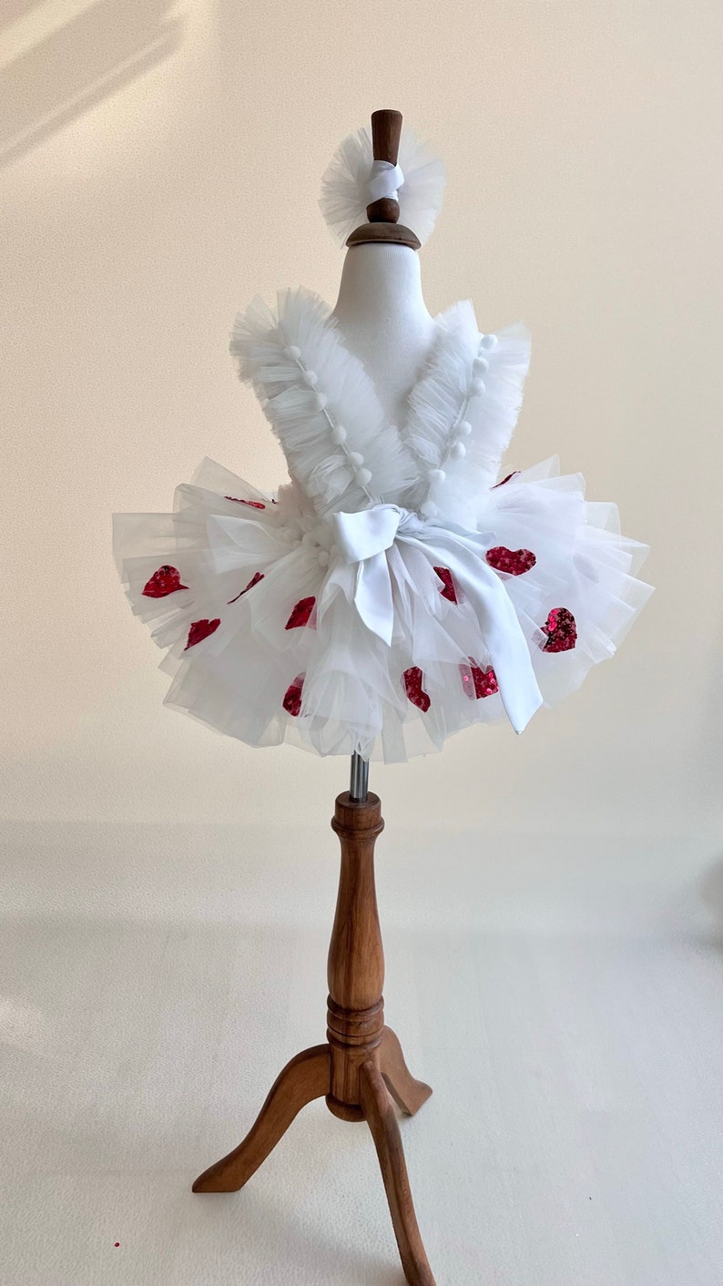 Valentines Day Outfit for Baby Girl,Toddler Valentines Dress,First Birthday Dress,Baby Party Dress,Baby Tulle Dress