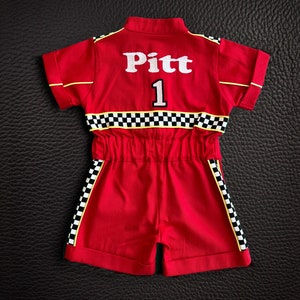 Fast One Birthday Suit - Race Car Birthday Toddler Costume - Kids Racing Jumpsuit - Baby Boy Gift - Halloween Costume