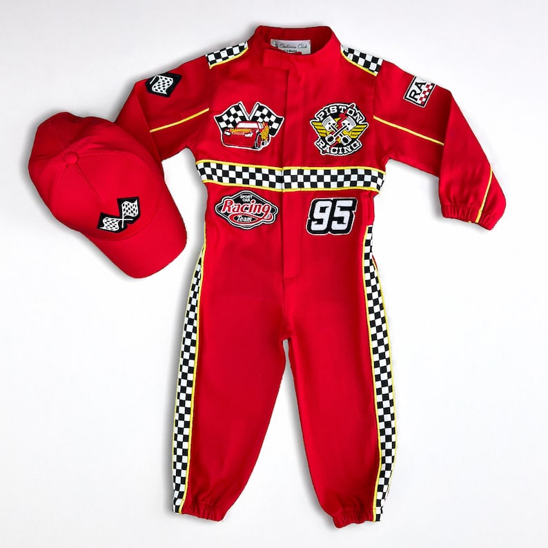 Fast One Birthday Suit - Race Car Birthday Toddler Costume - Kids Racing Jumpsuit - Baby Boy Gift - Halloween Costume image 6