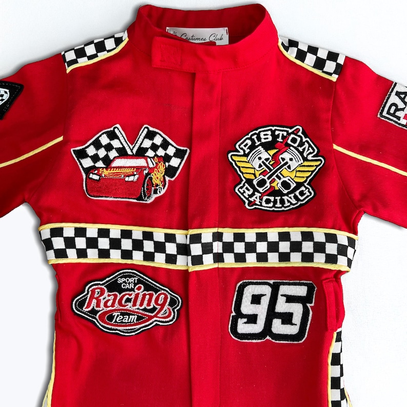 Fast One Birthday Suit - Race Car Birthday Toddler Costume - Kids Racing Jumpsuit - Baby Boy Gift - Halloween Costume image 4