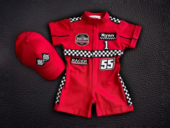 Fast One Birthday Suit - Race Car Birthday Toddler Costume - Kids Racing Jumpsuit - Baby Boy Gift - Halloween Costume