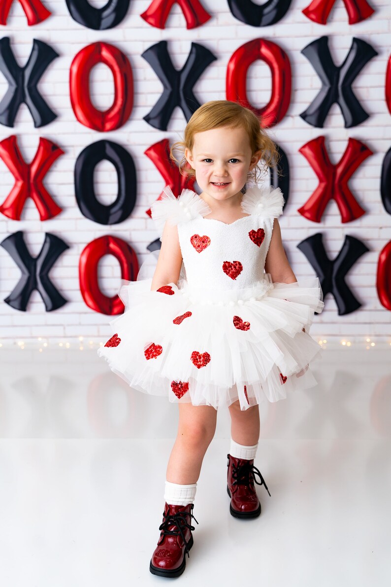 Valentines Day Outfit for Baby Girl,Toddler Valentines Dress,First Birthday Dress,Baby Party Dress,Baby Tulle Dress