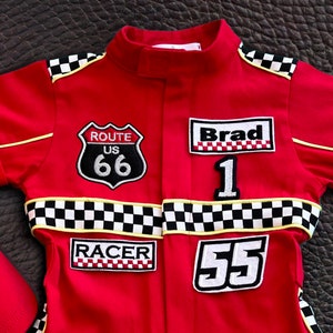 Fast One Birthday Suit - Race Car Birthday Toddler Costume - Kids Racing Jumpsuit - Baby Boy Gift - Halloween Costume