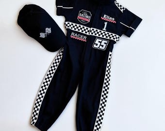 Fast One-verjaardagspak - raceauto verjaardag peuterkostuum - racejumpsuit voor kinderen - cadeau babyjongen - halloweenkostuum