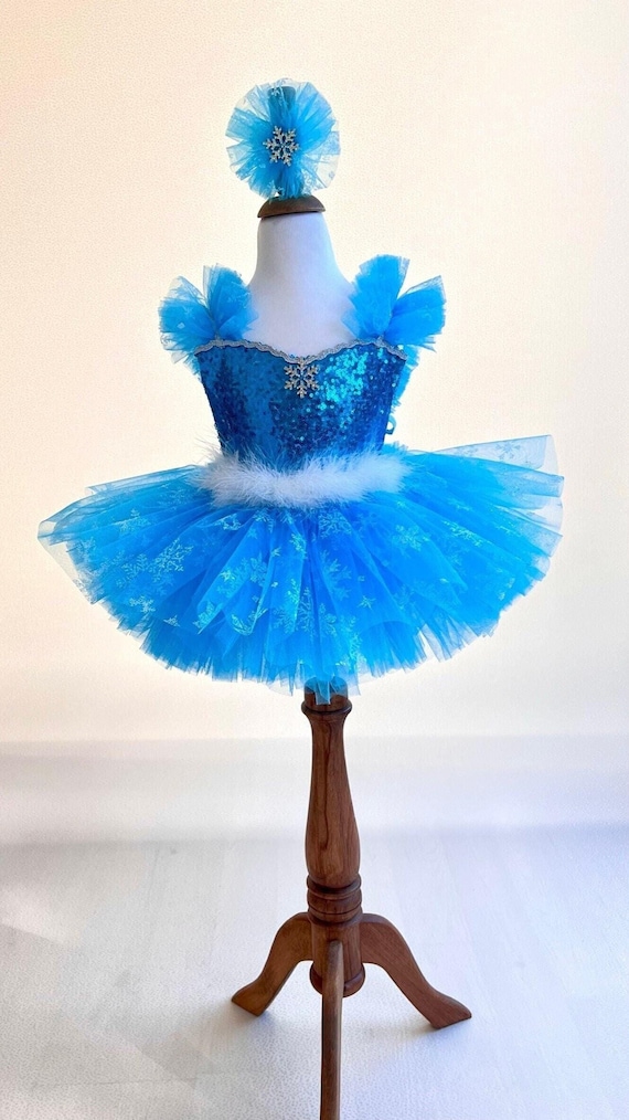 blue dress for baby girl Costumes Club Winter Princess Dress for 4 Year Old