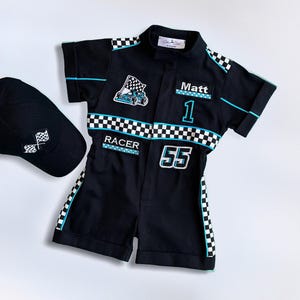 Fast One Birthday Suit - Race Car Birthday Toddler Costume - Kids Racing Jumpsuit - Baby Boy Gift - Halloween Costume
