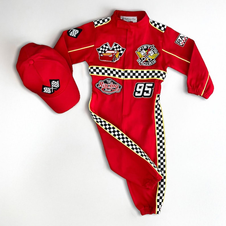 Fast One Birthday Suit - Race Car Birthday Toddler Costume - Kids Racing Jumpsuit - Baby Boy Gift - Halloween Costume image 3
