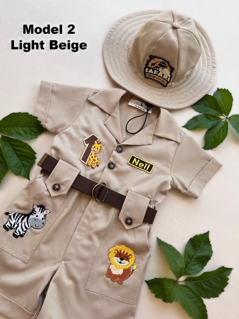 mickey mouse inspired baby safari outfit for wild one birthday theme