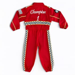 Fast One Birthday Suit - Race Car Birthday Toddler Costume - Kids Racing Jumpsuit - Baby Boy Gift - Halloween Costume image 8