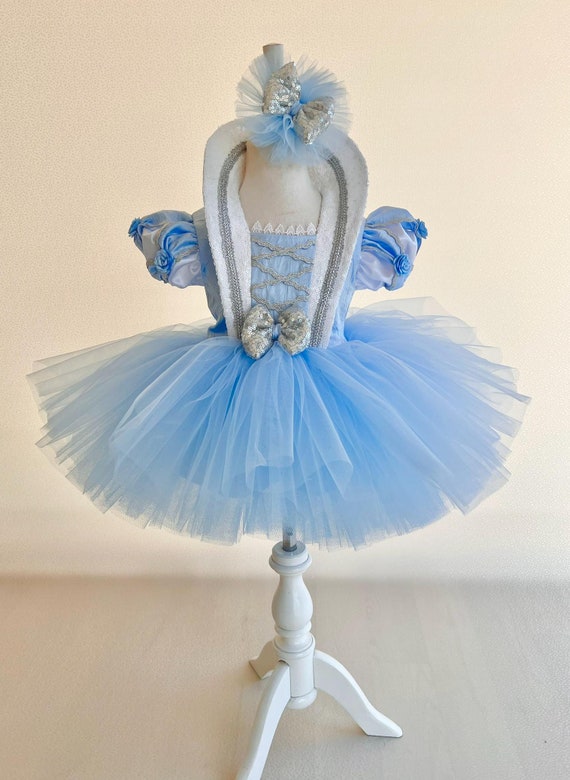 Blue Princess Dress for Toddler & Baby - Baby Tutu Dress - Toddler Birthday Dress - Halloween Costume - Princess Costume