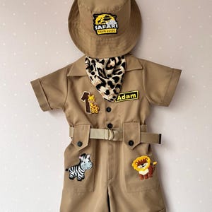 mickey mouse inspired baby safari outfit for wild one birthday theme