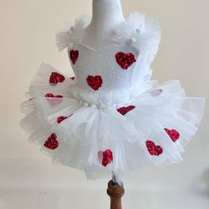 Valentines Day Outfit for Baby Girl,Toddler Valentines Dress,First Heart Birthday Dress,Baby Party Dress,Baby Tulle Dress