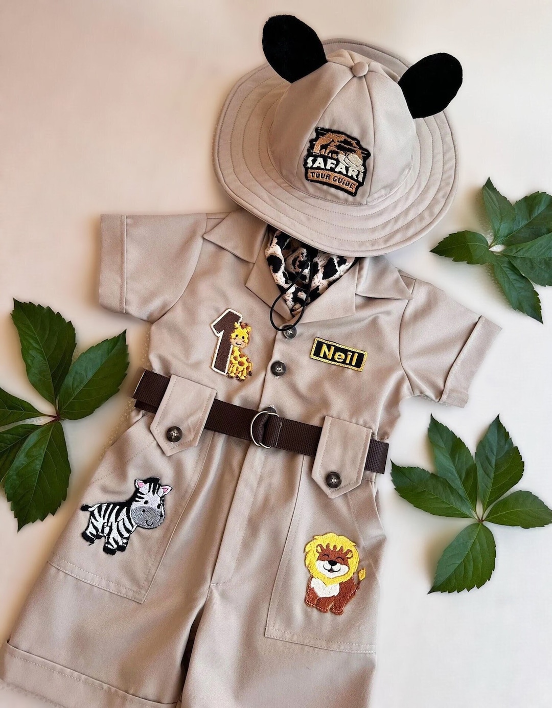 Personalized Safari Outfit for Baby & Toddler Baby Safari Costume
