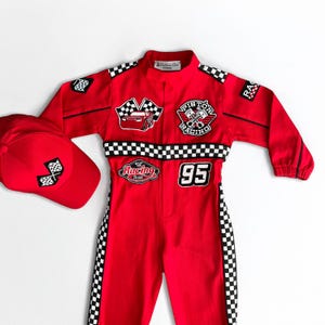 Fast One Birthday Suit - Race Car Birthday Toddler Costume - Kids Racing Jumpsuit - Baby Boy Gift - Halloween Costume