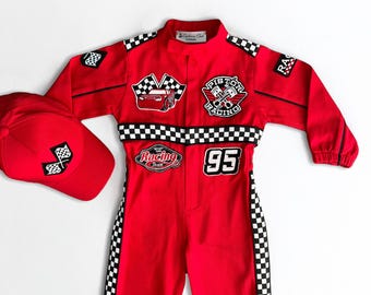 Fast One Birthday Suit - Race Car Birthday Toddler Costume - Kids Racing Jumpsuit - Baby Boy Gift - Halloween Costume