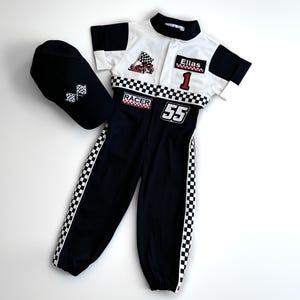 Fast One Birthday Suit - Race Car Birthday Toddler Costume - Kids Racing Jumpsuit - Baby Boy Gift - Halloween Costume