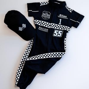 Fast One Birthday Suit - Race Car Birthday Toddler Costume - Kids Racing Jumpsuit - Baby Boy Gift - Halloween Costume