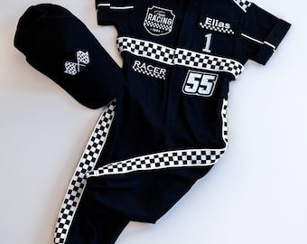 Fast One-verjaardagspak - raceauto verjaardag peuterkostuum - racejumpsuit voor kinderen - cadeau babyjongen - halloweenkostuum
