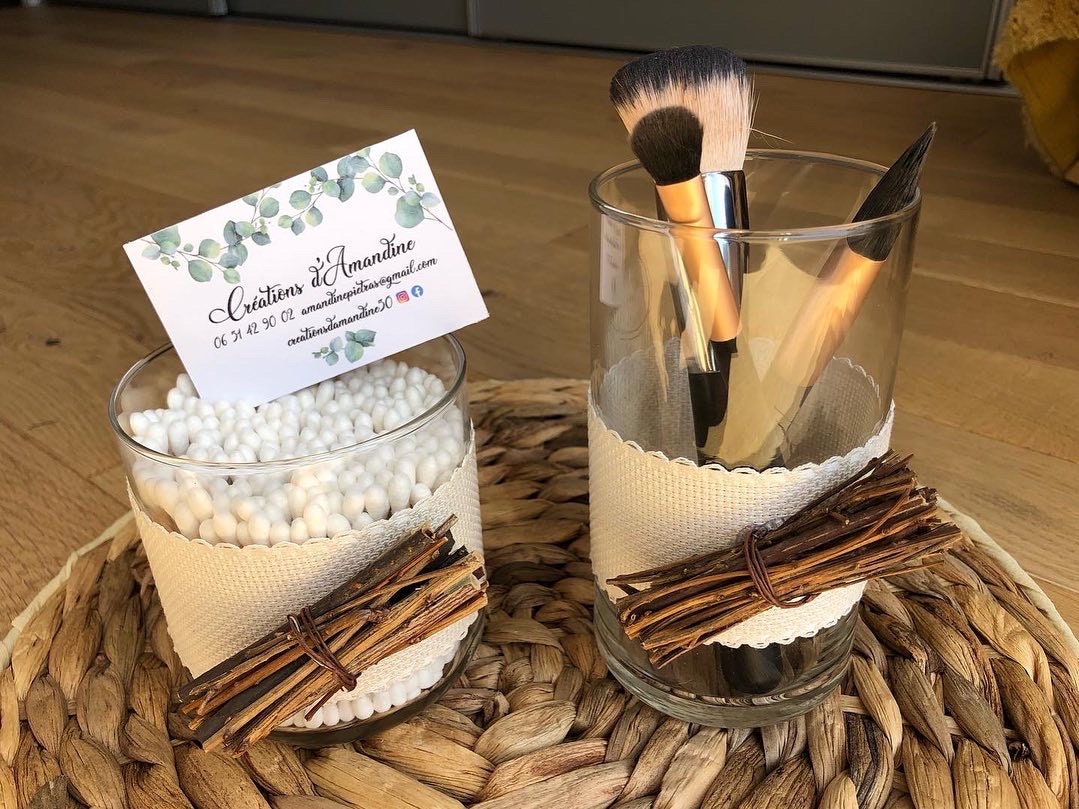 Pot à Pinceau + Pot Coton-Tige