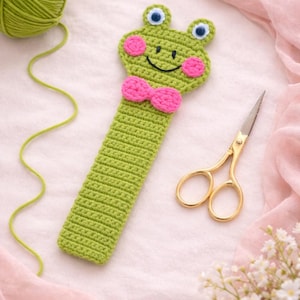 Schema segnalibro a forma di rana all'uncinetto - Amigurumi PDF, download immediato, termini statunitensi, adatto ai principianti.