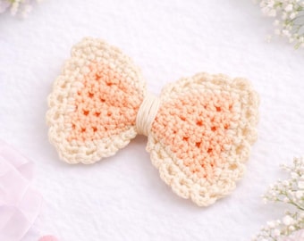 Crochet Lace Bow Pattern: Pastel Keychain, Bag Charm (Digital PDF)