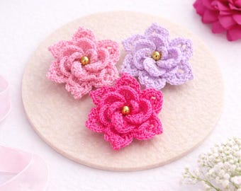 Easy Crochet Flower Pattern - 3D Layered Rose - PDF Digital Download