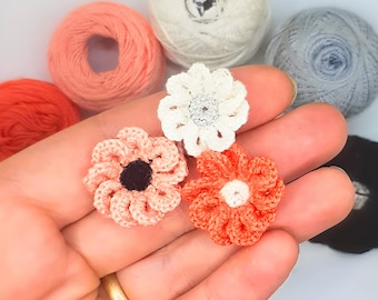 Crochet Pattern - Mini Flower- Micro Crochet Pattern.