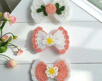 Crochet Flower Hair Bow Patterns: Easy DIY (PDF Download)