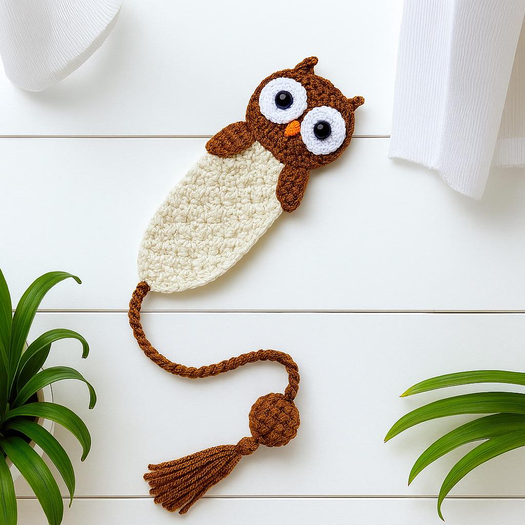 Crochet Owl Bookmark Pattern PDF – Cute Amigurumi Animal Bookmark – Easy Beginner Friend