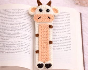 Crochet Cow Bookmark Pattern, Cute Animal Bookmark, Easy Crochet Gift, Amigurumi Bookmark PDF