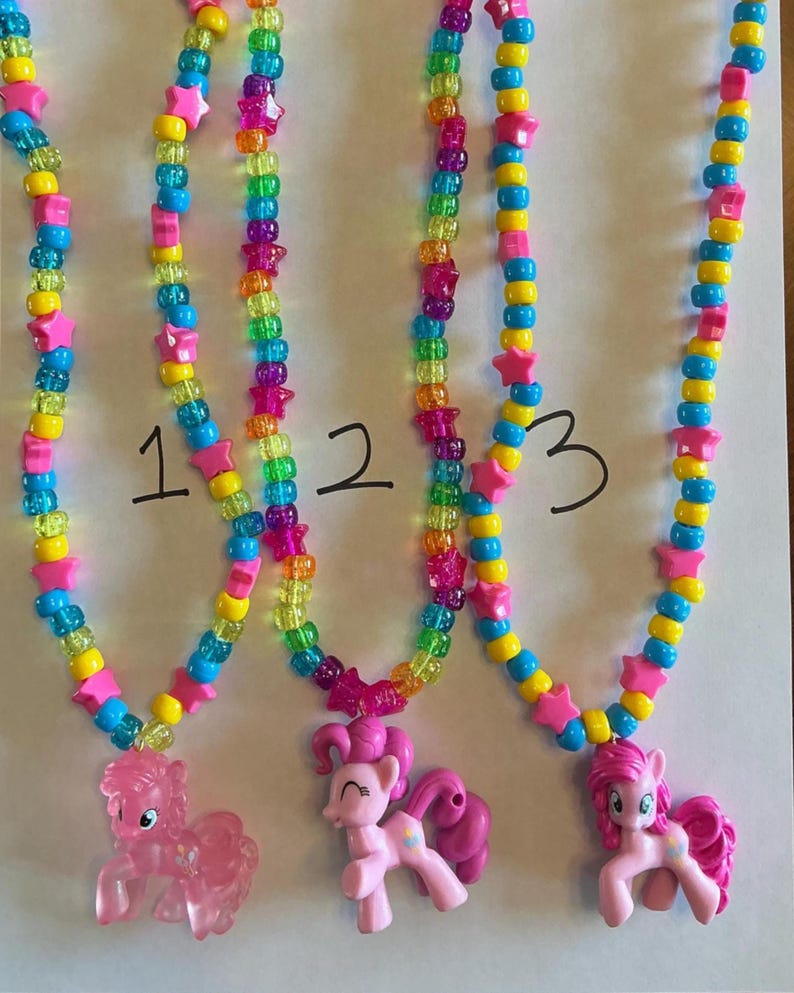 Mlp Kandi Necklaces. Multiple styles. Rave EDM EDC Rainbow PLUR Festival Pride Brony image 8