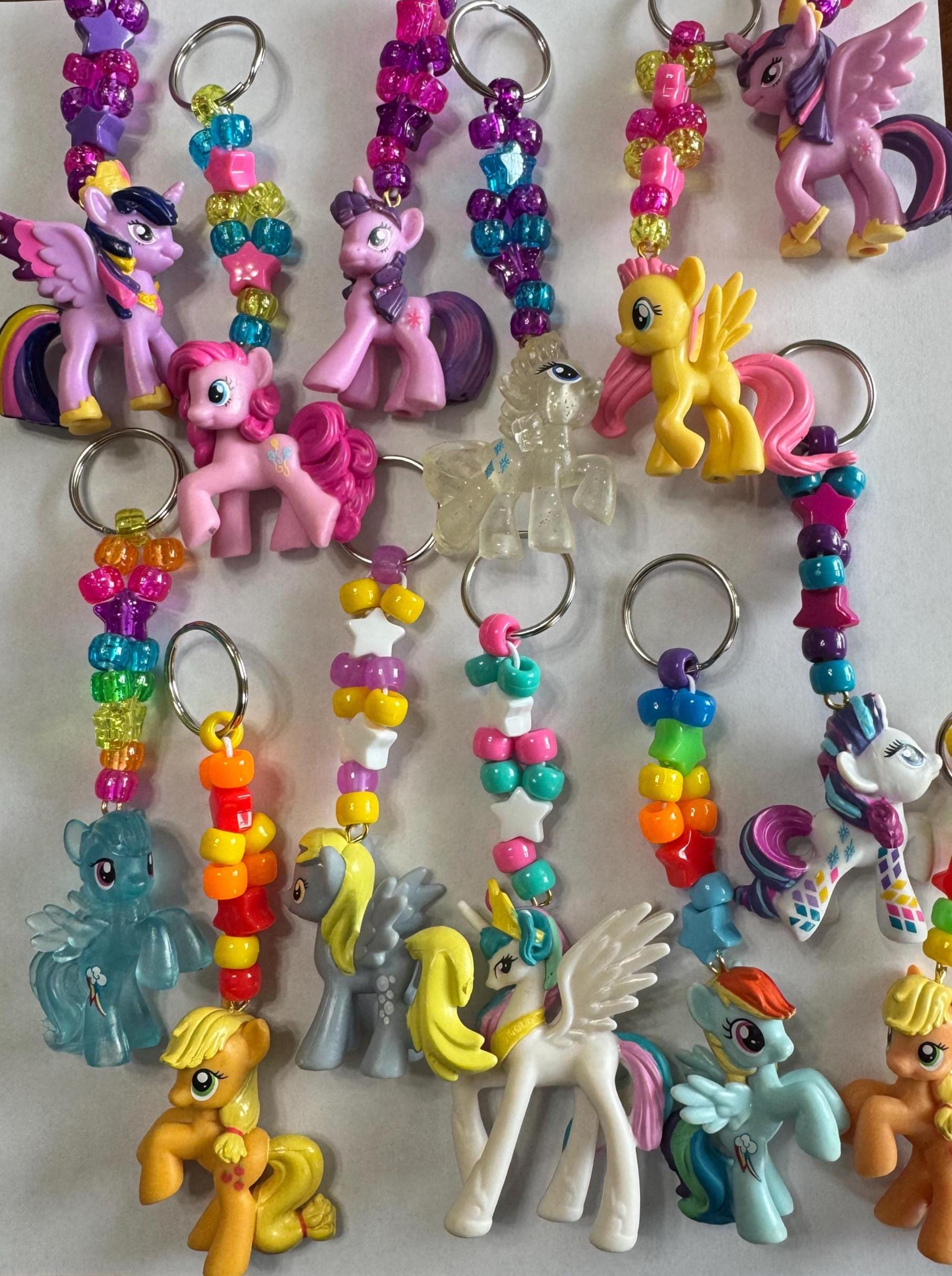 Mlp Kandi Keychains. Multiple Styles. Rave EDM EDC Rainbow PLUR