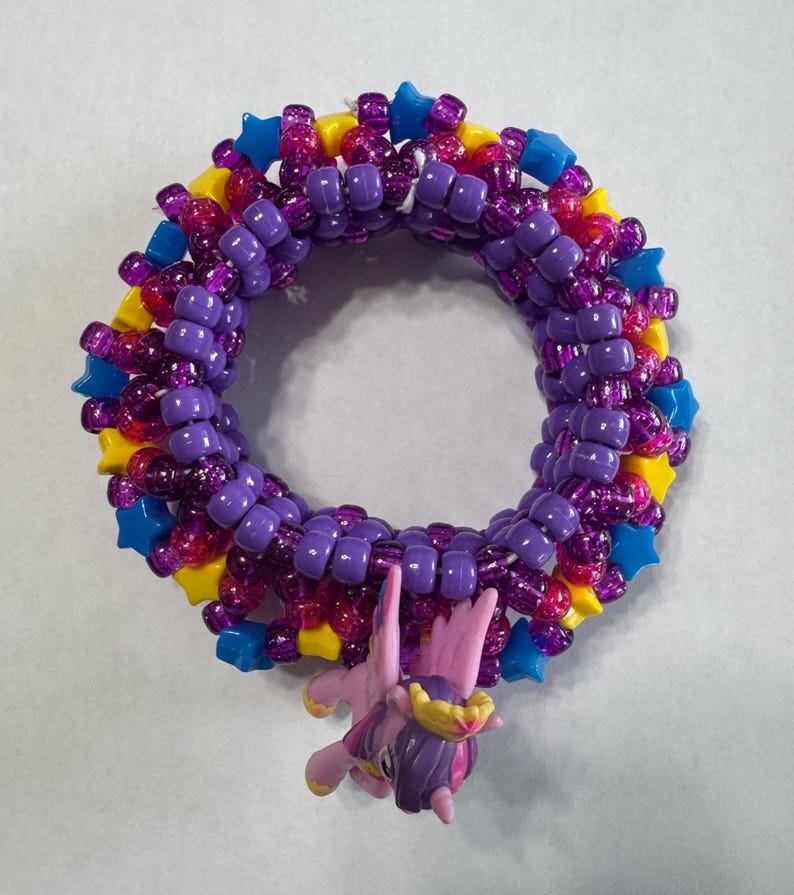Pulsera Pony Kandi MLP: Joyería EDM para festivales rave Sparkle