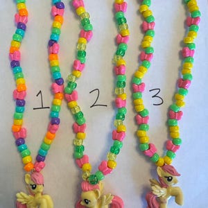 Mlp Kandi Necklaces. Multiple styles. Rave EDM EDC Rainbow PLUR Festival Pride Brony image 7