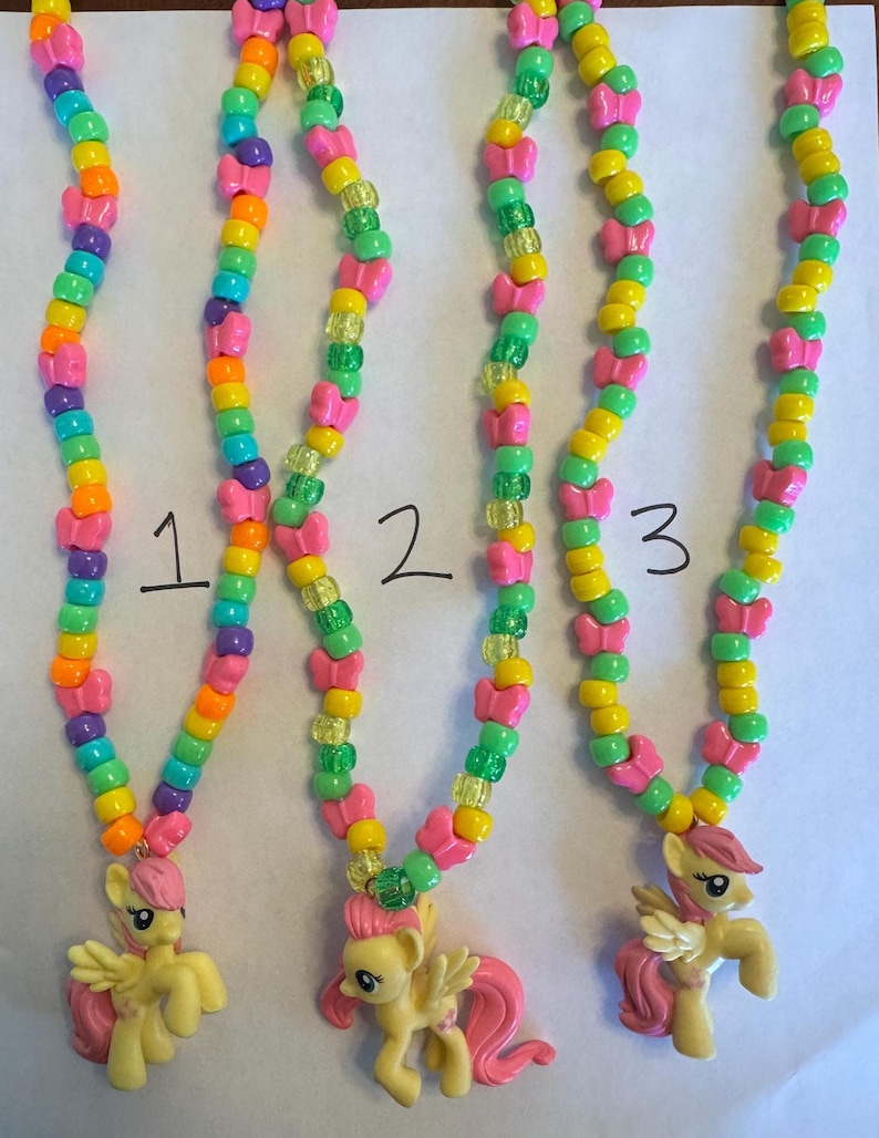 Mlp Kandi Necklaces. Multiple styles. Rave EDM EDC Rainbow PLUR Festival Pride Brony image 7