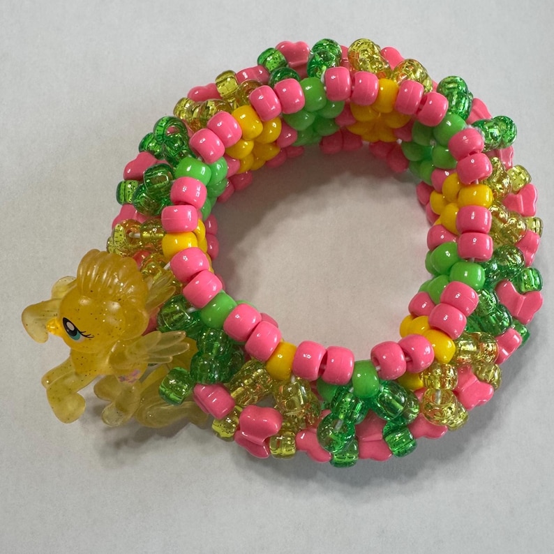 Pulsera Pony Kandi MLP: Joyería EDM para festivales rave Butterfly
