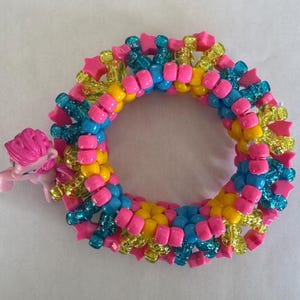 Pulsera Pony Kandi MLP: Joyería EDM para festivales rave Glitter Party Time